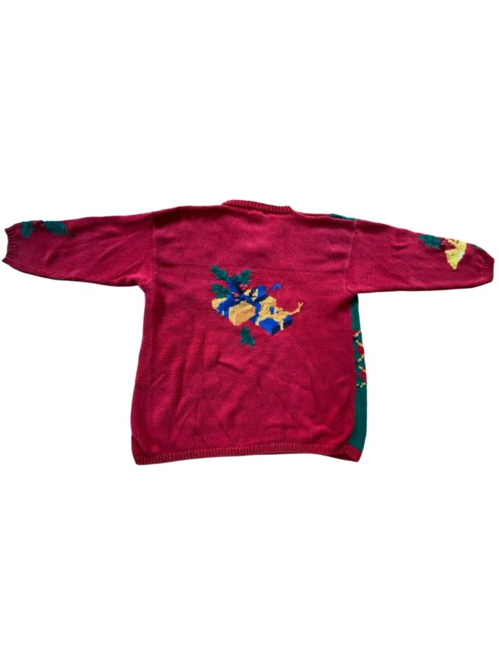 Vintage Ugly Christmas Sweater Signature Expressions Hand Knit Y2K 80's Size 3XL - Picture 11 of 14